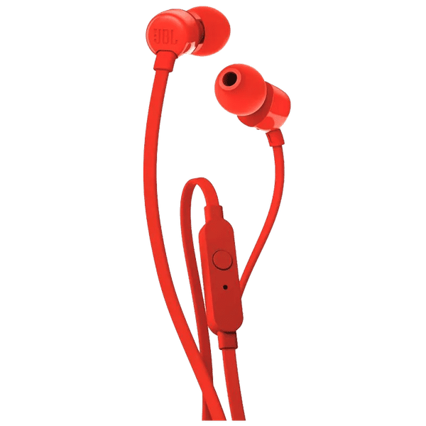 Buy JBL Tune 110 JBLT110RED In Ear Wired Earphone with Mic